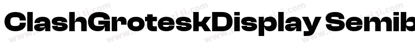 ClashGroteskDisplay Semibold字体转换